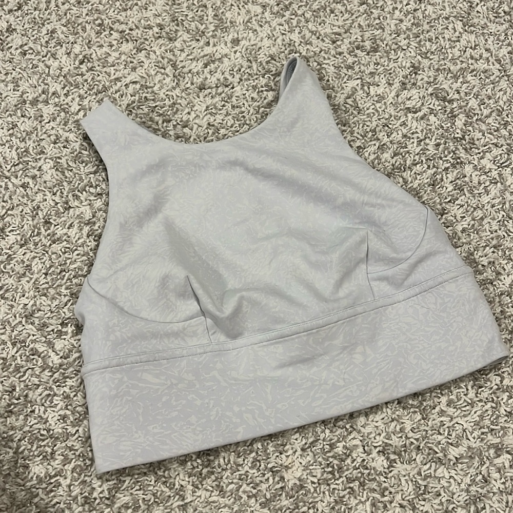 lululemon baby blue sports bra